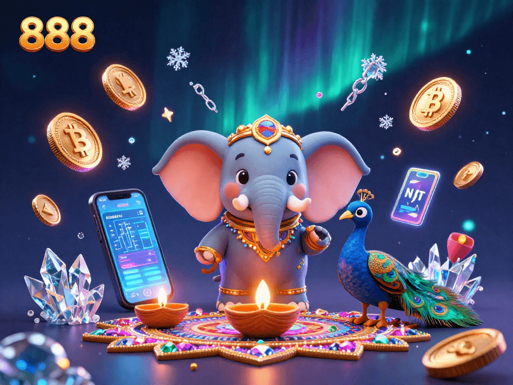 Experience thrilling action with 888 slots and bright casino-themed elements.