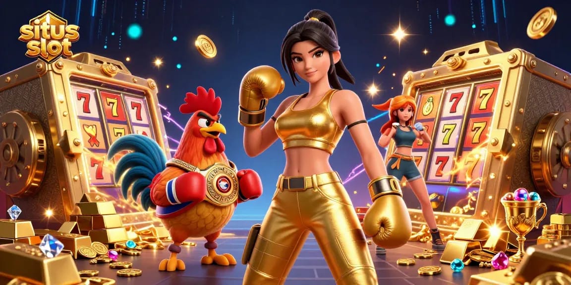 Experience thrilling victories as you play situs slot with dynamic slot reels and gems flying around!