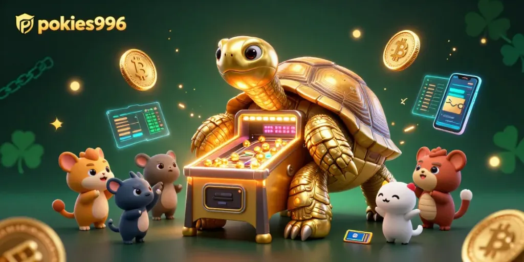 Experience the excitement of pokies996 with vibrant gaming visuals and engaging characters.