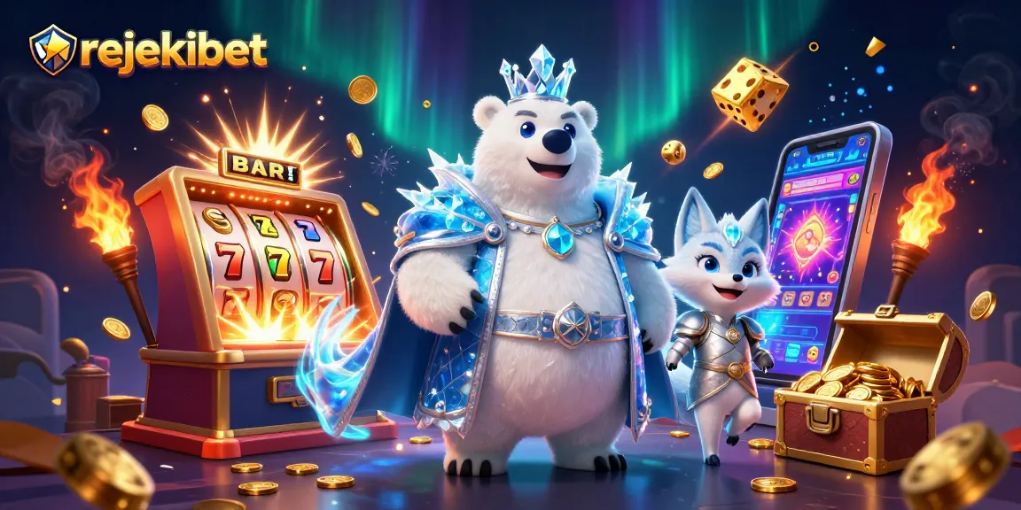 Win big with rejekibet on a vibrant 3D slot machine filled with explosive casino elements.