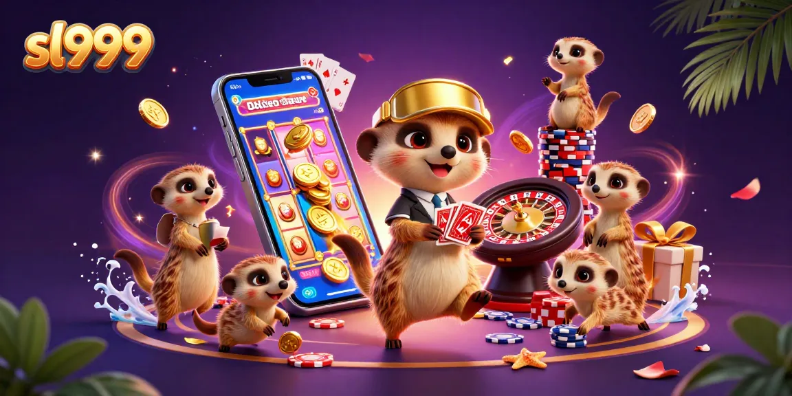 Experience thrilling slots at sl999, where meerkats manage a bustling casino filled with vibrant games and excitement.