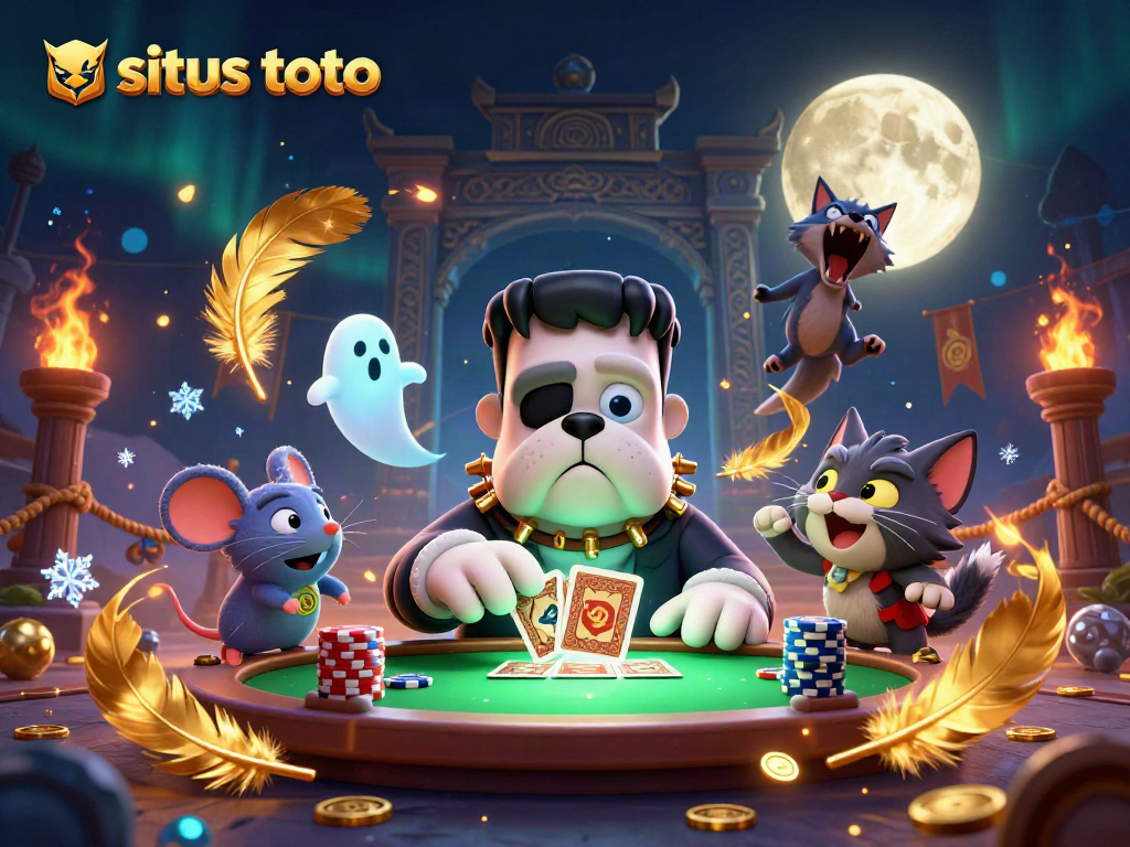 Permainan situs toto dengan monster bulldog dan kucing werewolf di kasino.