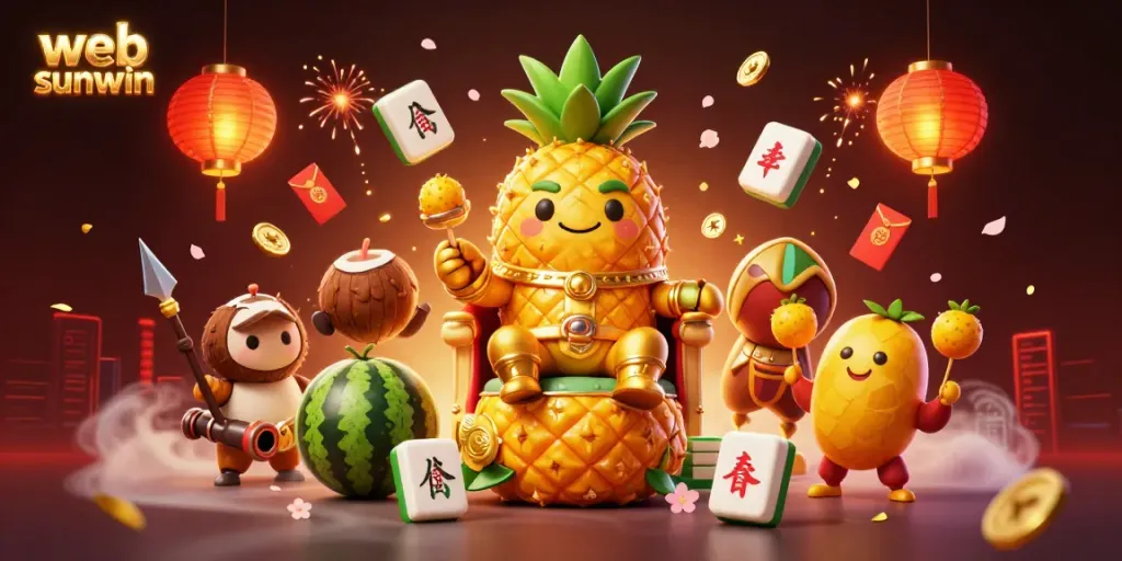Experience thrilling moments with web sunwin in this vibrant 3D casino illustration.