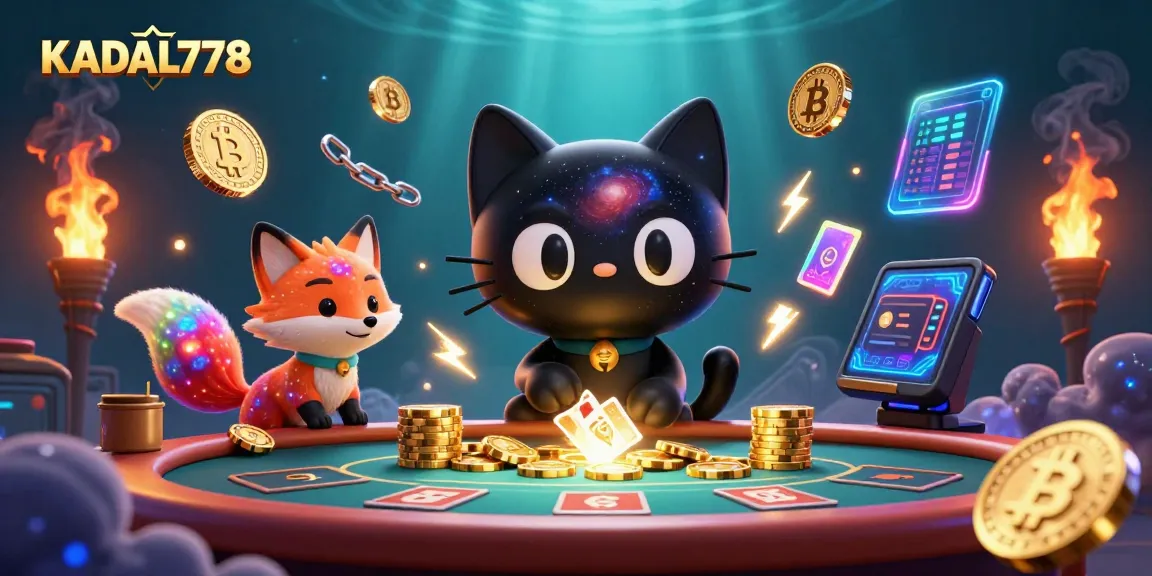 Engage with KADAL778's thrilling cosmic casino scene featuring vibrant game elements.