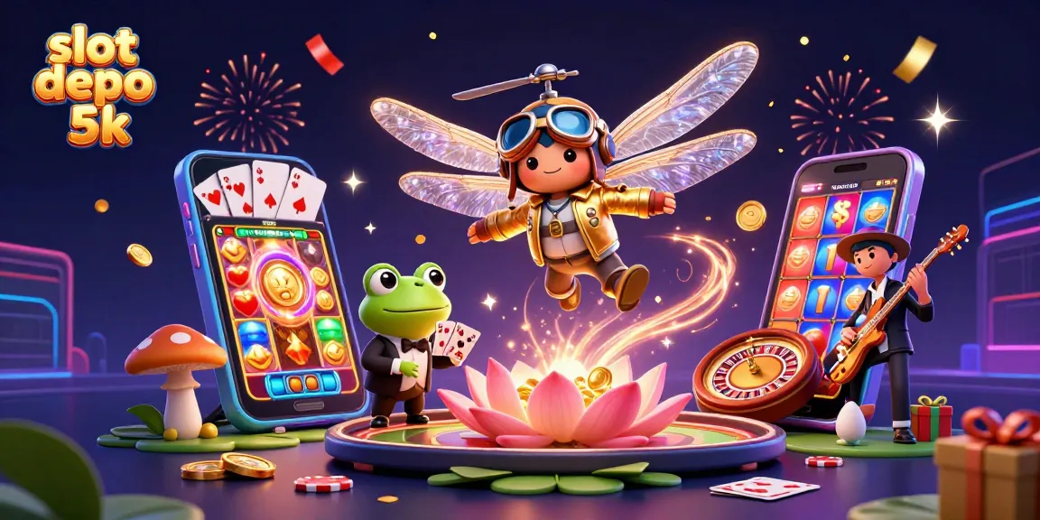 Engage with slot depo 5k excitement at the vibrant lily pad casino featuring dynamic 3D characters.