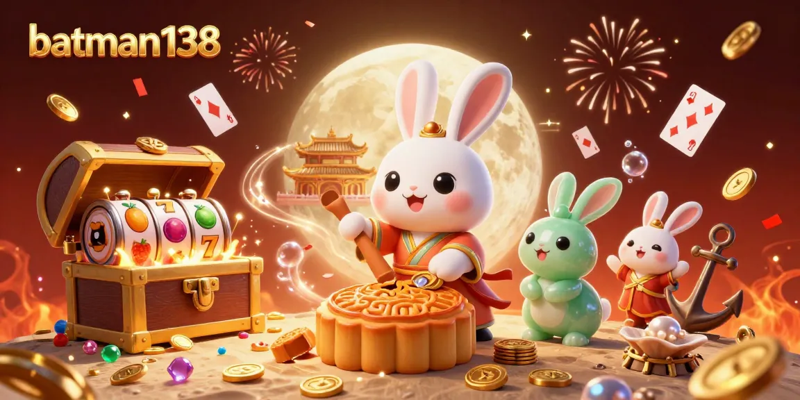 Engage with batman138 casino thrills featuring cartoon moon rabbit and vibrant slot reels.