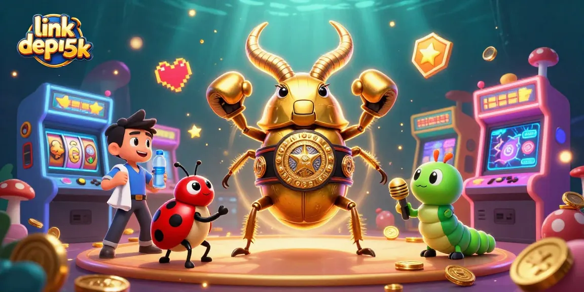 Experience the thrill at link depo 5k with vibrant slot reels and characters, blending gaming and excitement.