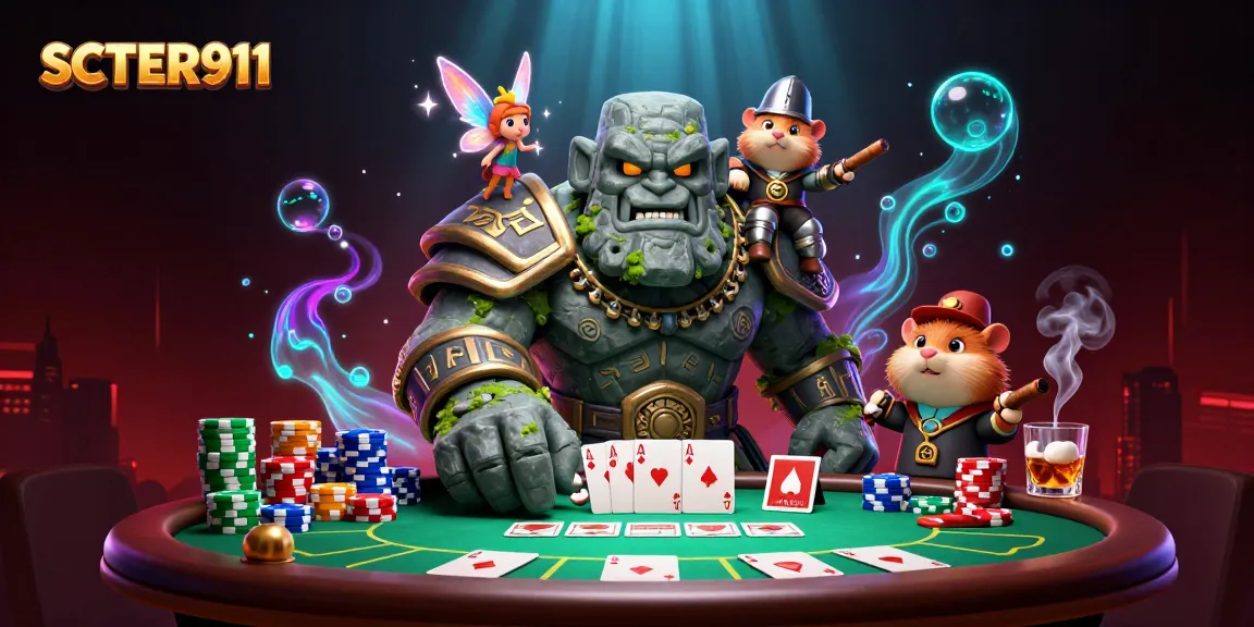 Engage with SCATTER911: a vibrant scene of gaming excitement, featuring dynamic characters and rich casino elements.