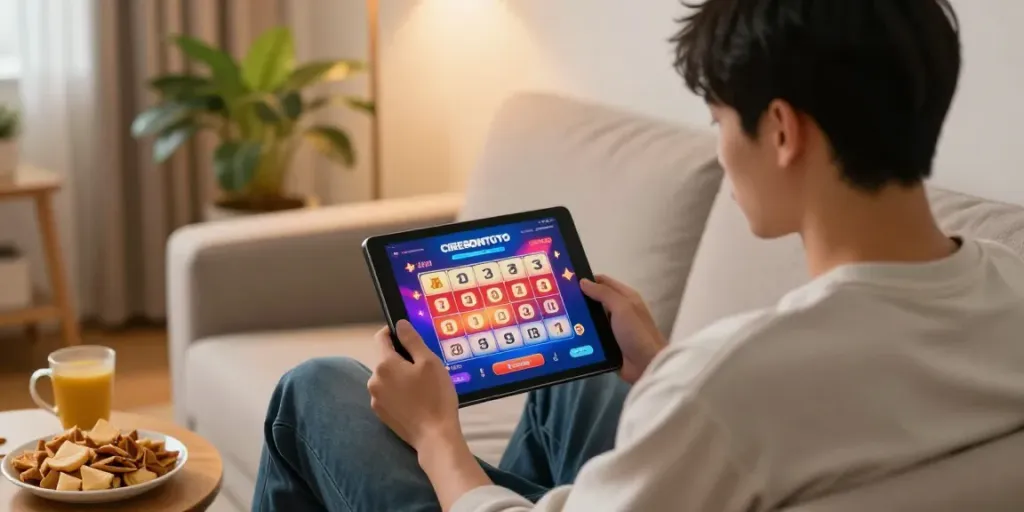 Pengguna CIREBONTOTO menikmati pengalaman bermain lotere online yang nyaman di rumah.