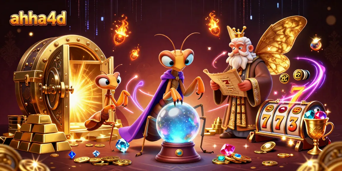 Experience the thrill of gaming with ahha4d, where vibrant casino elements and mystical characters come alive.