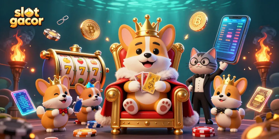 Spin to win with slot gacor in a vibrant 3D casino scene filled with exciting elements.