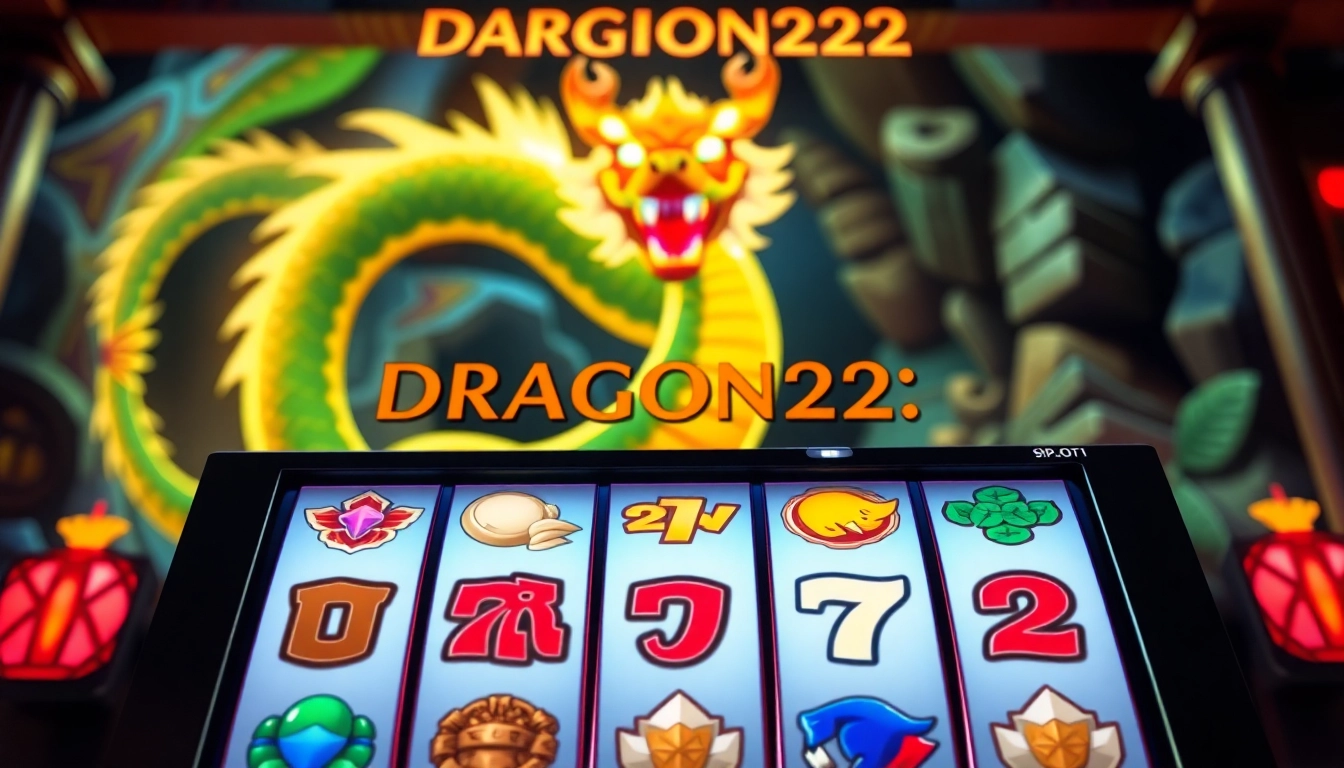 Login DRAGON222 dan tampilan mesin slot yang menakjubkan dengan simbol menarik.