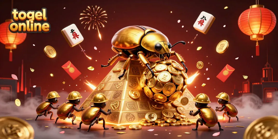 Mengorder togel online sambil menikmati ilustrasi kasino yang megah dengan koin emas dan simbol kasino yang menonjol.