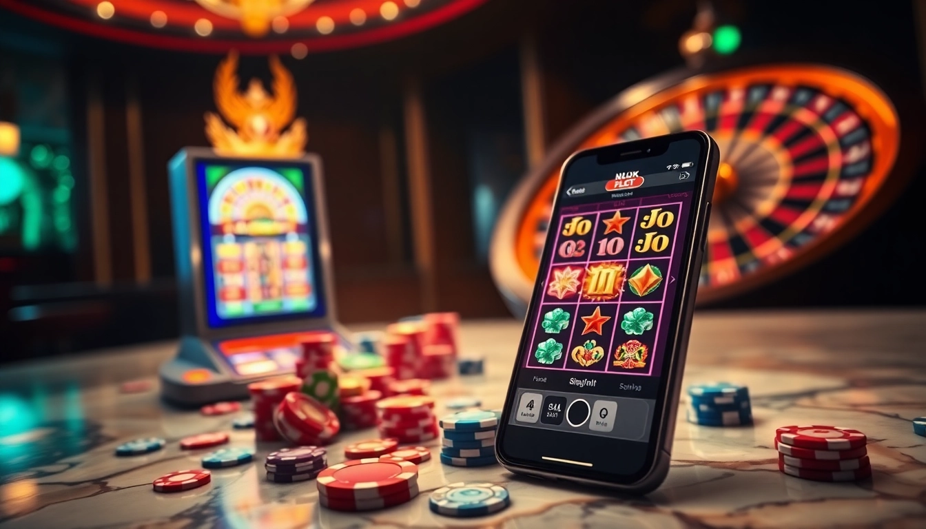 Play vibrant online slot games with link slot deposit pulsa while enjoying a luxurious casino atmosphere.