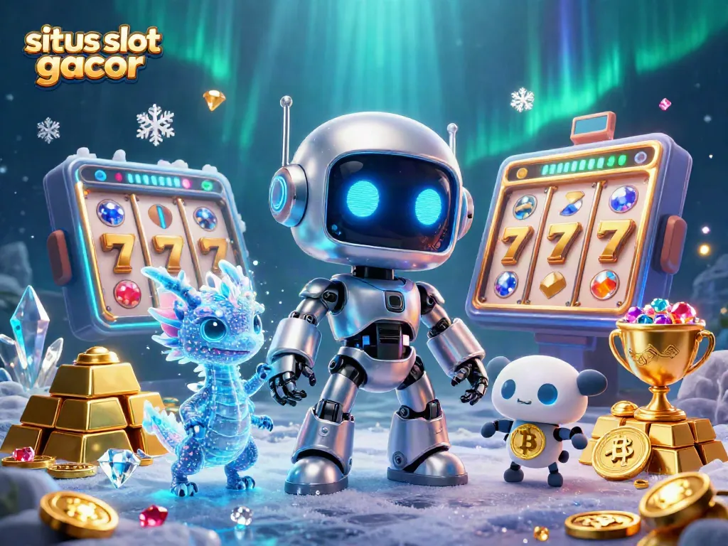 Menangkan situs slot gacor terbaik dengan karakter robot cyberpunk dan banyak harta karun bersinar.