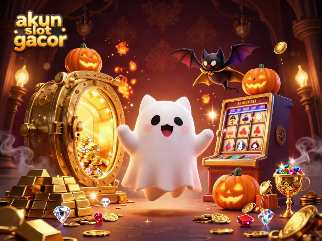 Menang dalam permainan akun slot gacor dengan kucing hantu dan kelelawar di kasino