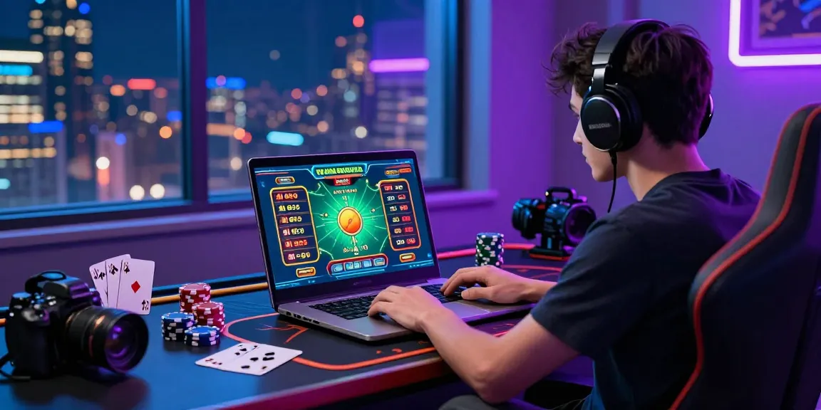 Dynamic online gambling scene with betting interface showcasing tempototo excitement and vibrant atmosphere.