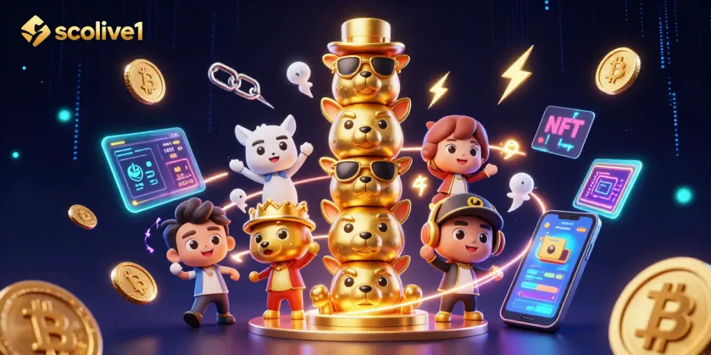 Socolive1 offers vibrant casino experiences with animated totem characters and cryptocurrency elements.