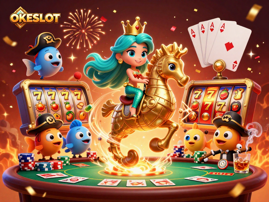 Mainkan permainan slot di OKESLOT dengan grafis meriah dan peluang besar untuk menang.