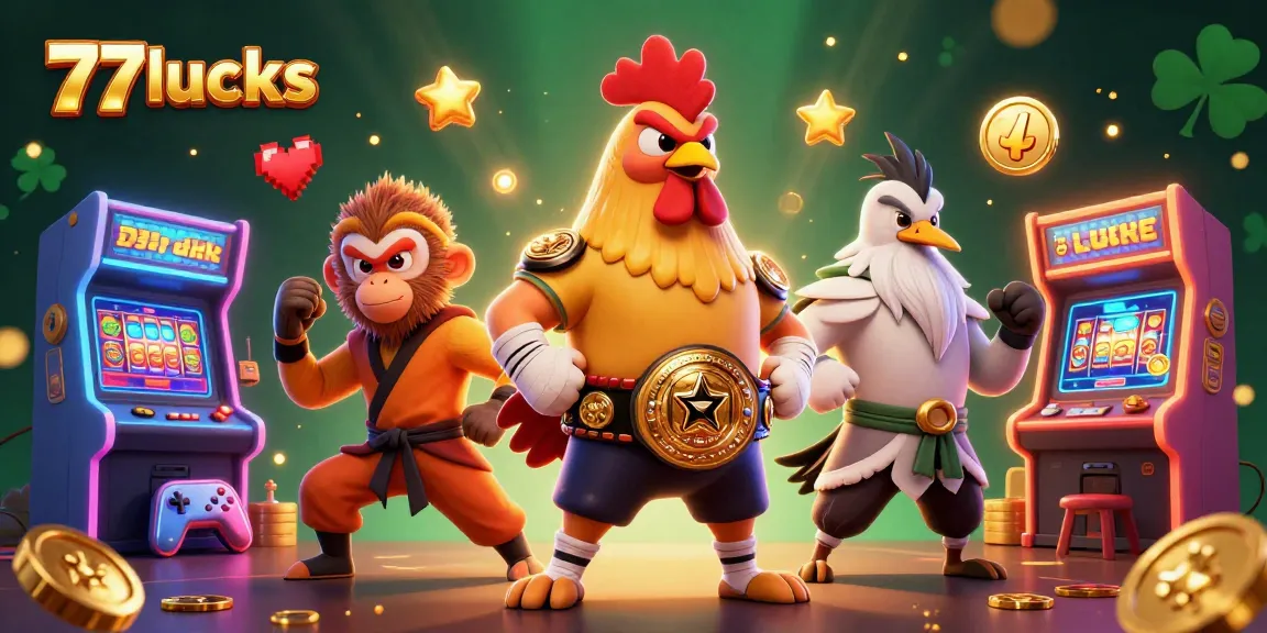 Menangkan jackpot dengan 77lucks dalam ilustrasi kasino digital yang spektakuler.