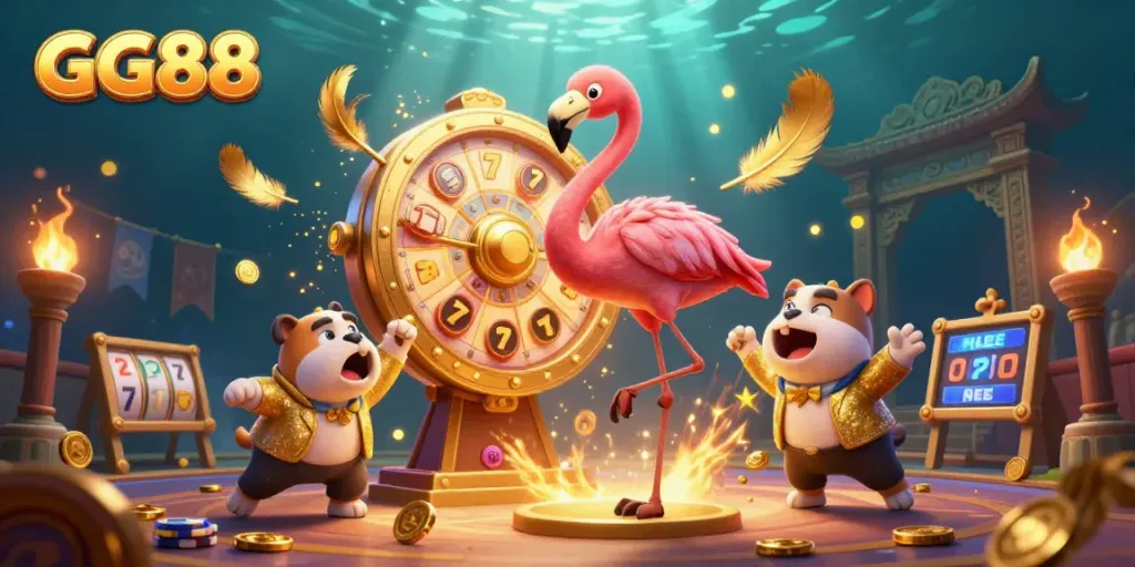 Get ready with GG88 for a thrilling casino adventure featuring a game show host and prizes!