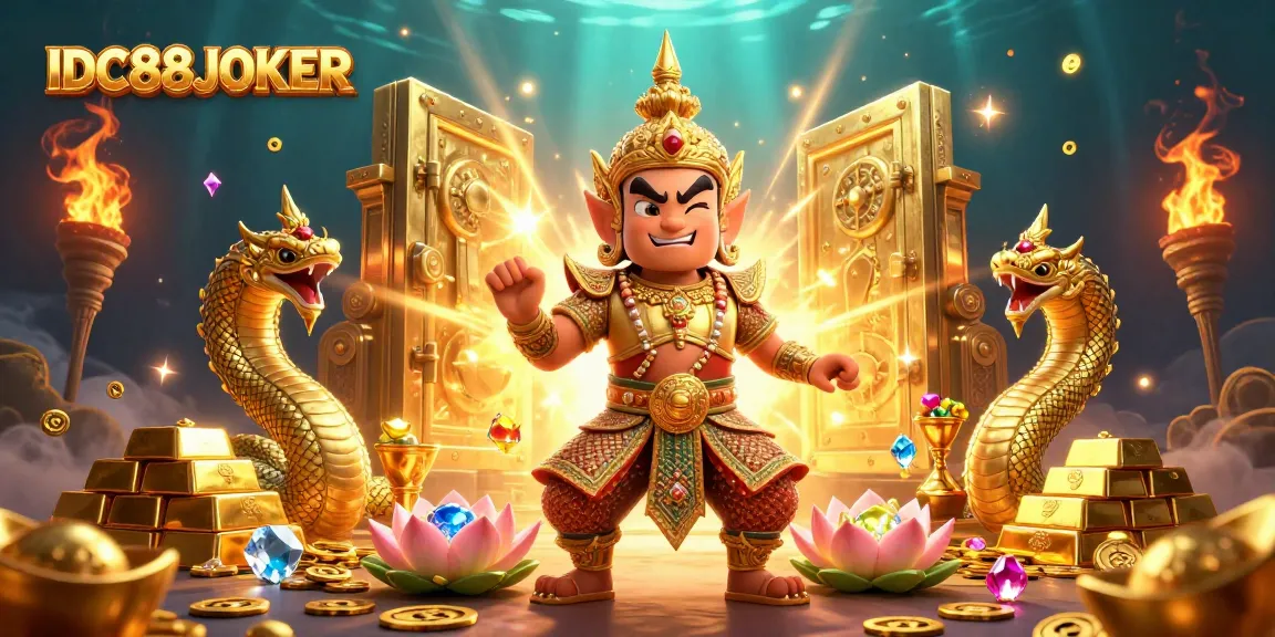 Experience the thrill of winning with IDC88JOKER as guardians and treasures illuminate the casino underworld.