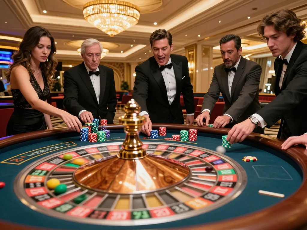 Place bets at a lively roulette table, enjoy the thrilling casino link experience.