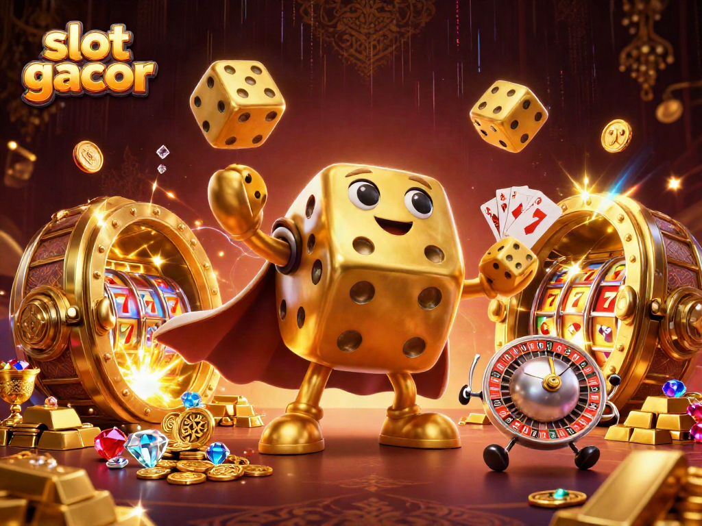 Raih kesenangan bermain slot gacor dengan ilustrasi magis, mengungkapkan keberuntungan dan kemewahan kasino.