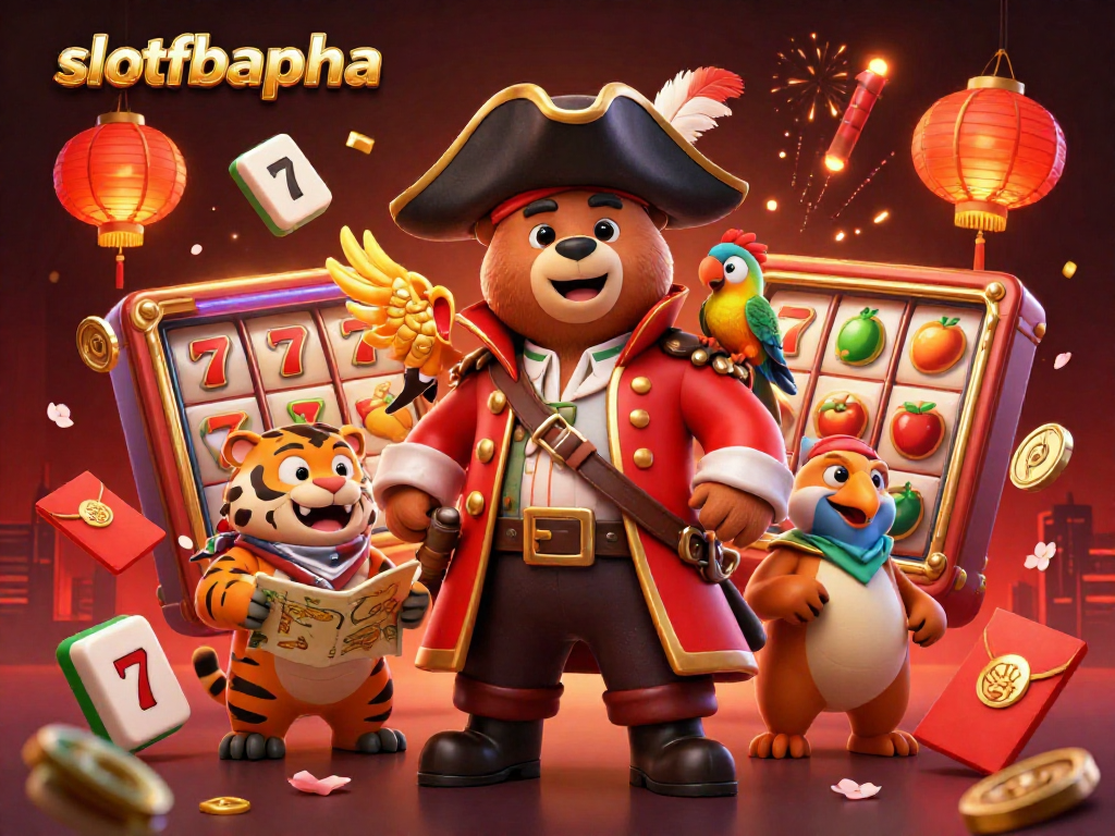 Elevate your gaming with slotfbalpha's vibrant 3D cartoon scene featuring engaging casino elements.