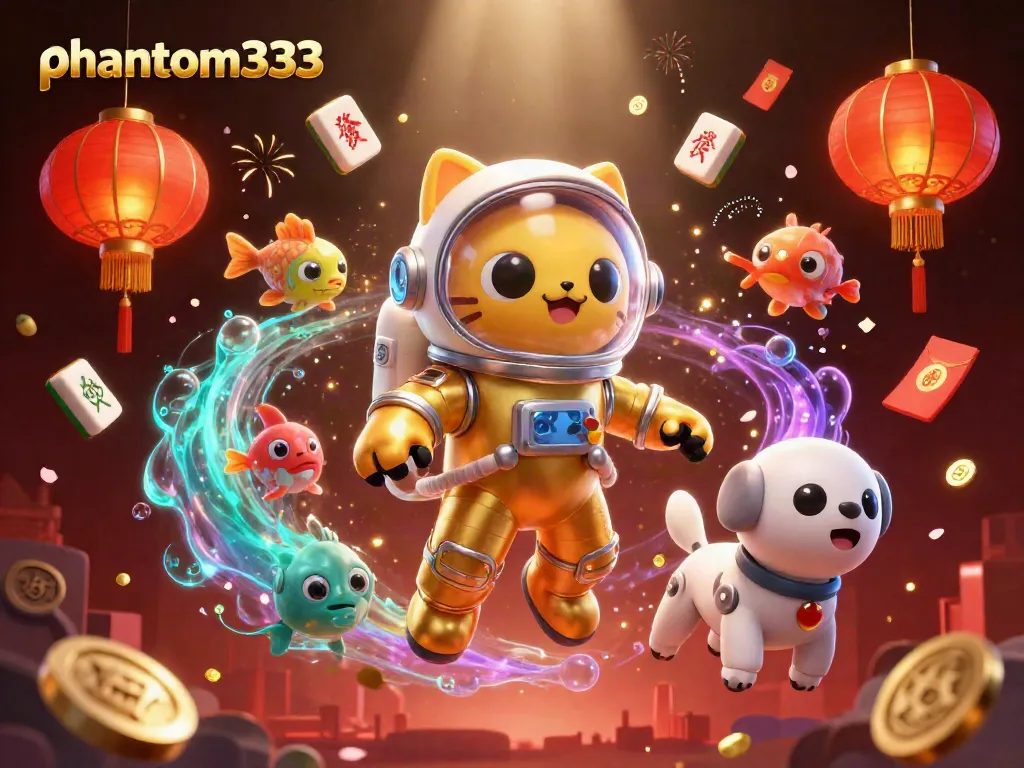 Experience engaging gameplay with phantom333, showcasing vibrant casino elements in a cosmic setting.