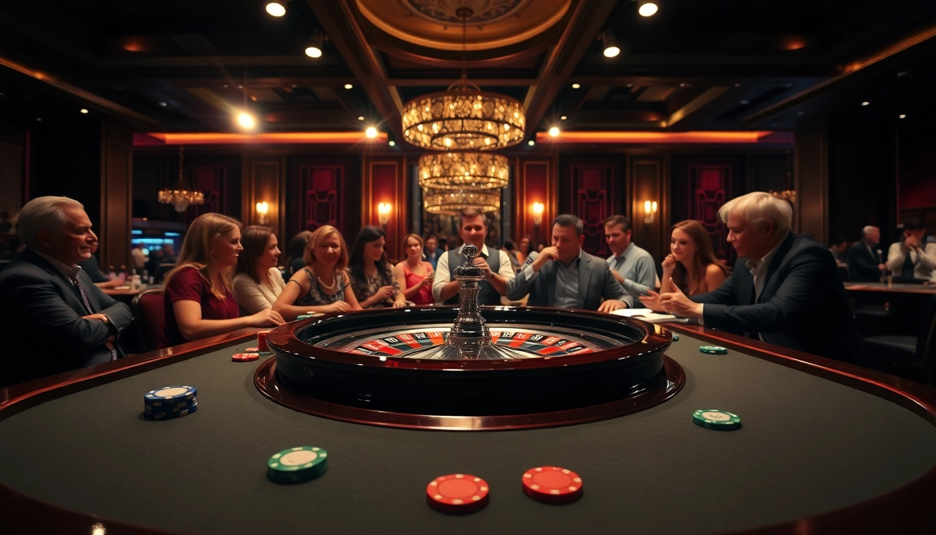 Permainan di dingdongtogel.net dengan pemain yang antusias di meja roulette.
