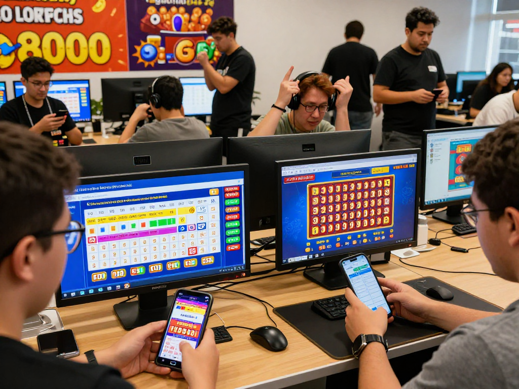 Pengguna rajatogel merayakan kemenangan sambil memainkan togel secara online.