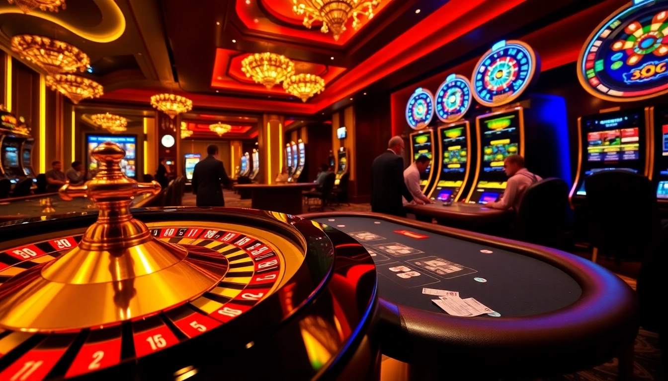 Experience thrilling gameplay at CM88.COM in a luxurious casino environment.