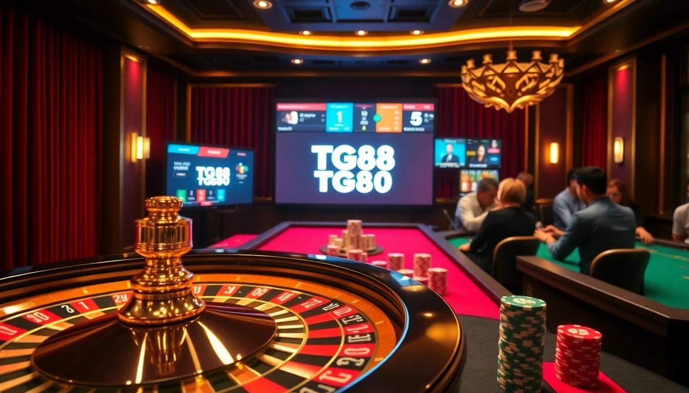 Experience vibrant gambling excitement at TG88 with engaging poker and roulette games available online.